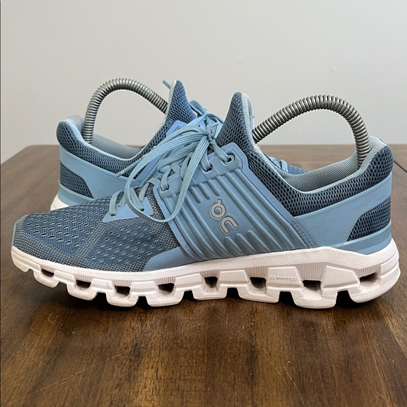 On Cloud Helion Cloudtec Running Sneakers in Light Blue Womens Size 8.5 - Picture 8 of 14